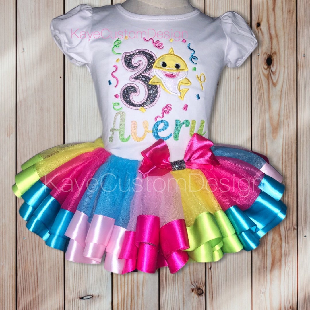 Baby Shark Birthday Outfit, Baby Shark Tutu Set Dallas NY – Kaye