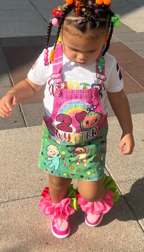 CoComelon Birthday Overalls | Cocomelon Birthday Outfit