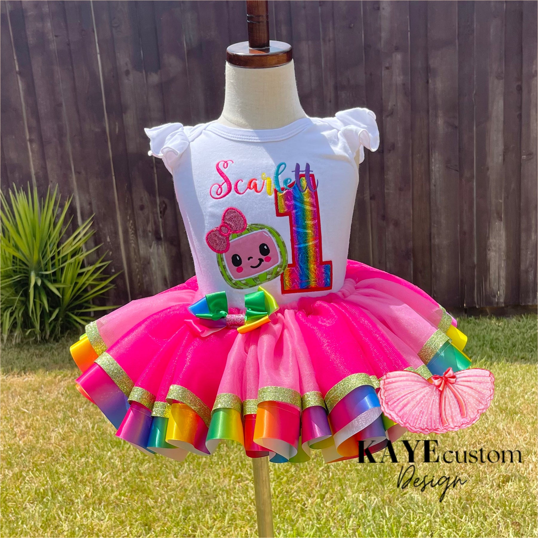 CoComelon Birthday Tutu Set | Cocomelon Outfit | Cocomelon Dress CoComelon Birthday Tutu Set | Cocomelon Outfit | Cocomelon Dress