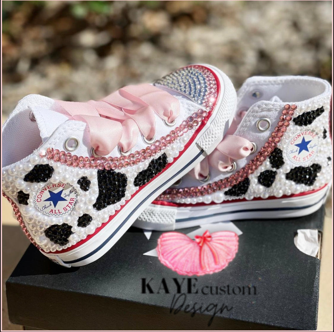 Pink Bedazzled Converse Diy Diy Pearl Converse Sales