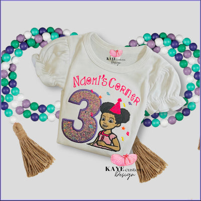 Gracie’s Corner Custom Birthday Tutu Outfit | Pink and Purple Tutu Set for Girl Kaye Custom Design