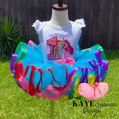 My Little Pony Custom Tutu Set | Rainbow Dash Outfit Girl | My Little Pony Dress Kaye Custom Design
