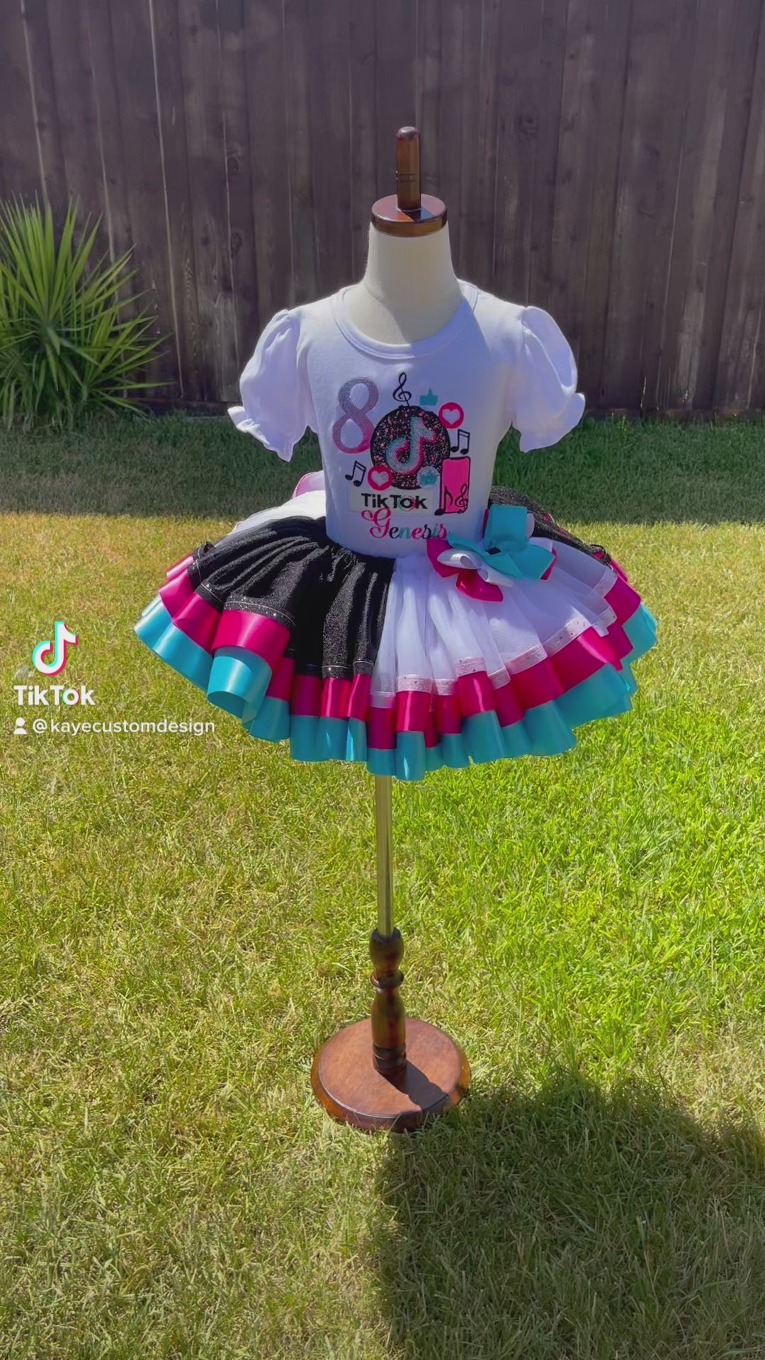 Tik Tok Birthday Tutu Outfit | Tik Tok Tutu Set for girls
