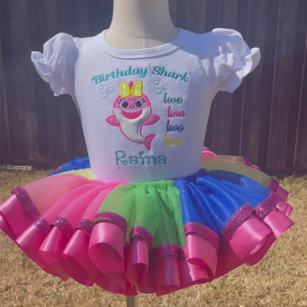 Baby Shark Tutu Set | Baby Shark Outfit Girl | Baby Shark Dress