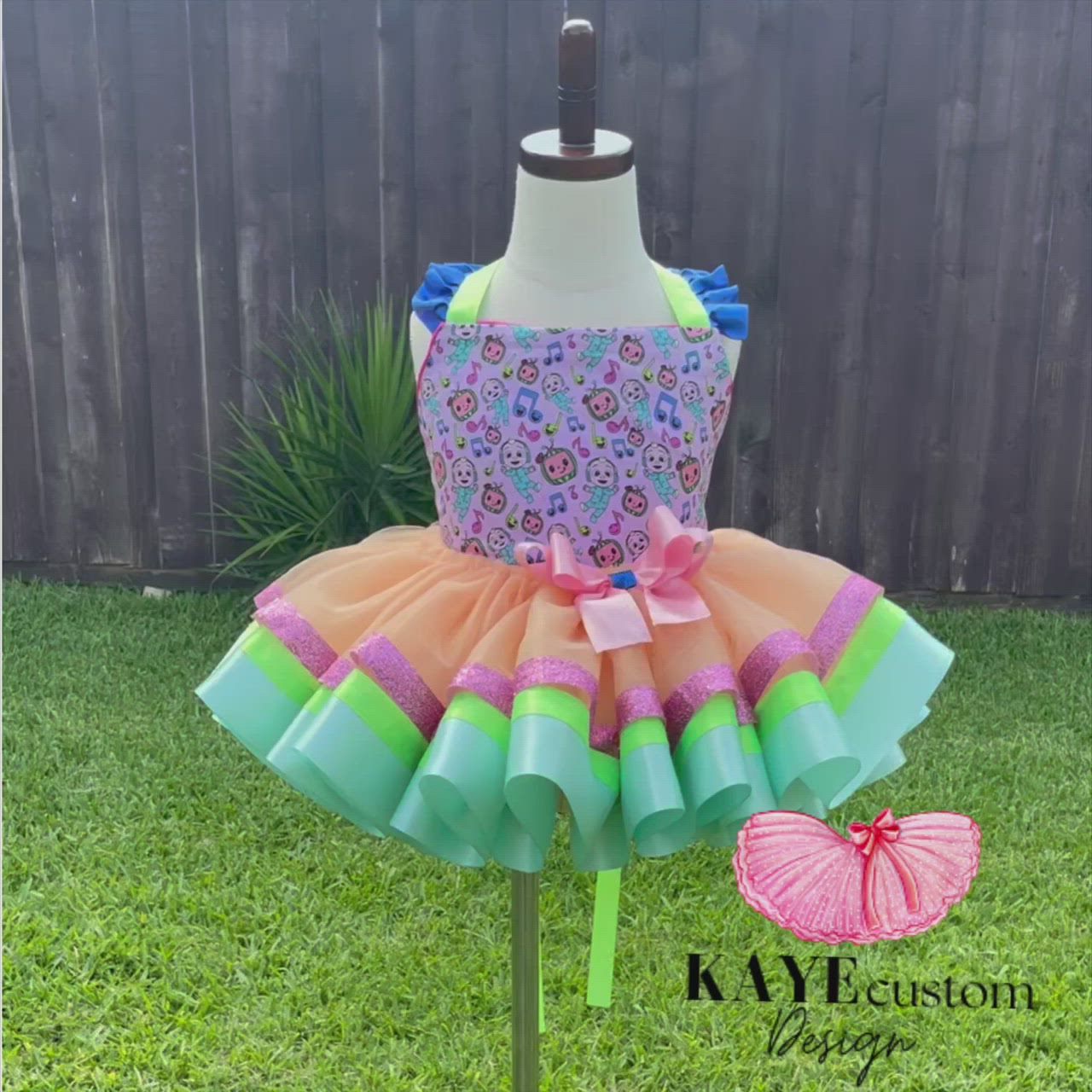 CoComelon Custom Birthday Outfit | Cocomelon Tutu Set | Cocomelon Dress