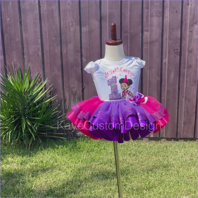 Gracie’s Corner Custom Birthday Tutu Outfit | Pink and Purple Tutu Set for Girl