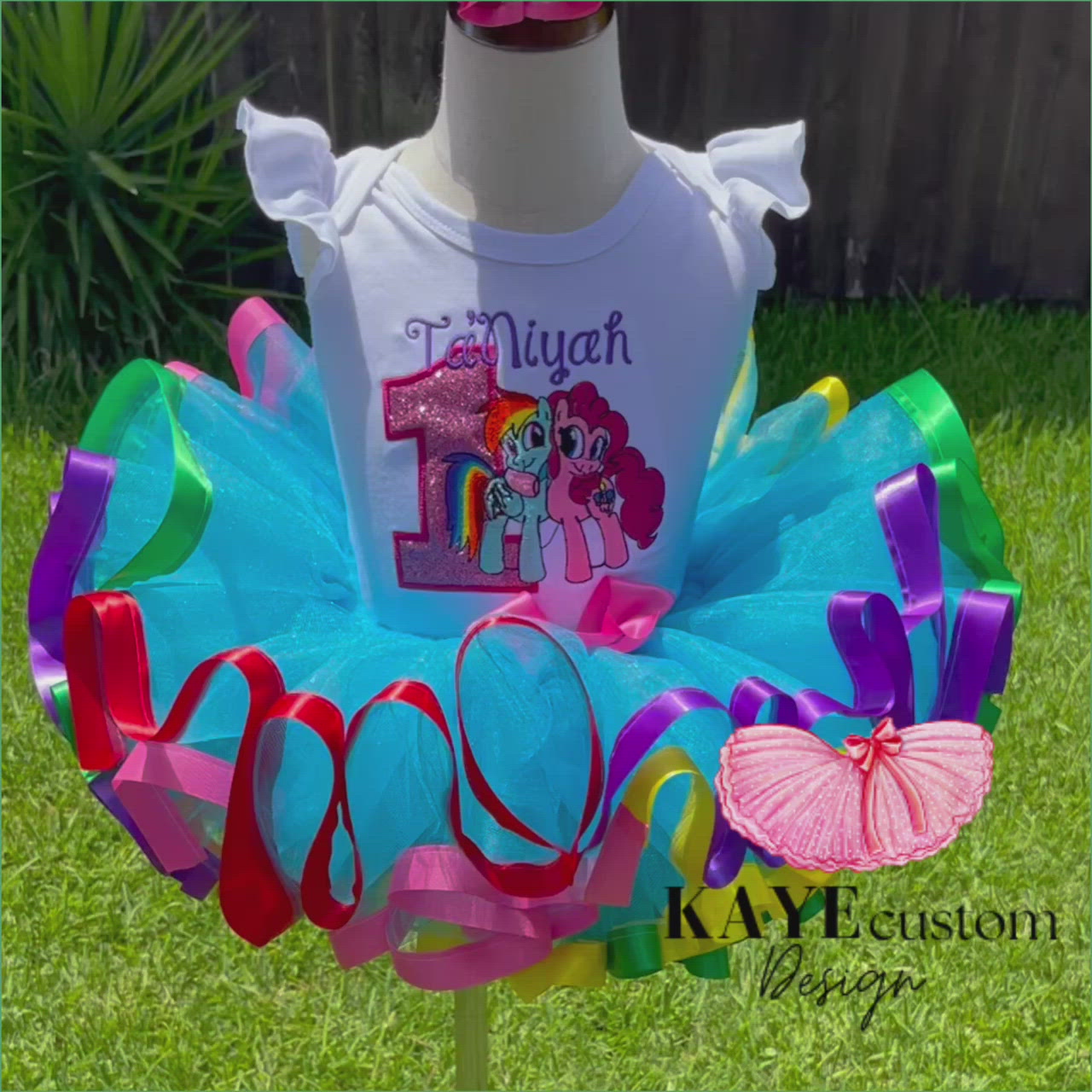 My Little Pony Custom Tutu Set | Rainbow Dash Outfit Girl | My Little Pony Dress